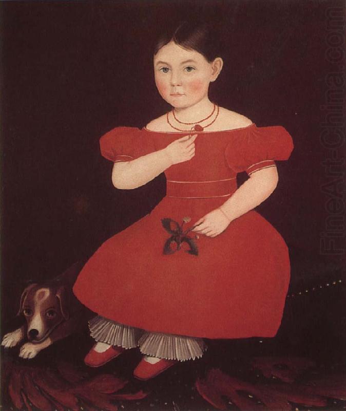 Amy Philip The Girl wear the red dressi china oil painting image